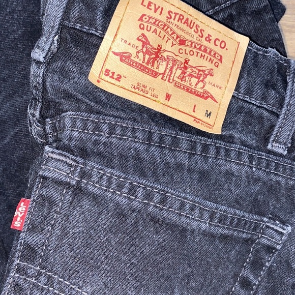 Levi’s vintage slim fit tapered leg black hog rise MOM jeans size 9 medium - Picture 8 of 8